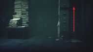 Climb up via the shelves (Image via Sportskeeda Gaming || Supermassive Games)
